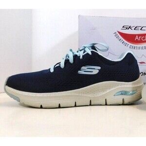 Skechers Big Appeal Arch Fit Machine Washable Sneakers Women's sz 6 M Navy